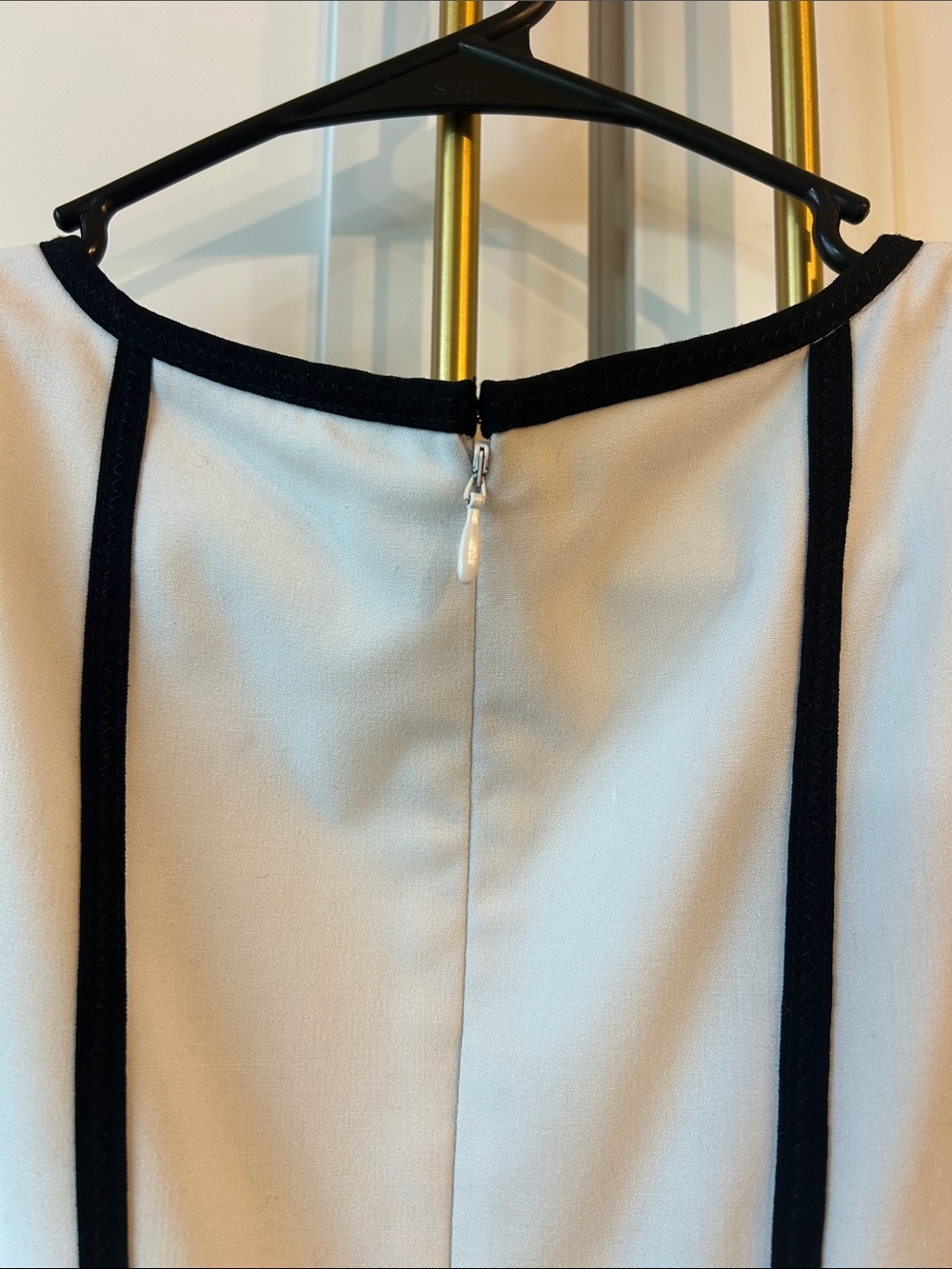Calvin Klein Black and White Panel Sheath Dress - Picture 4 of 4